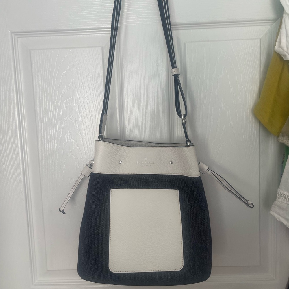 Kate Spade Bucket Marti Denim Large Cross Body Bag